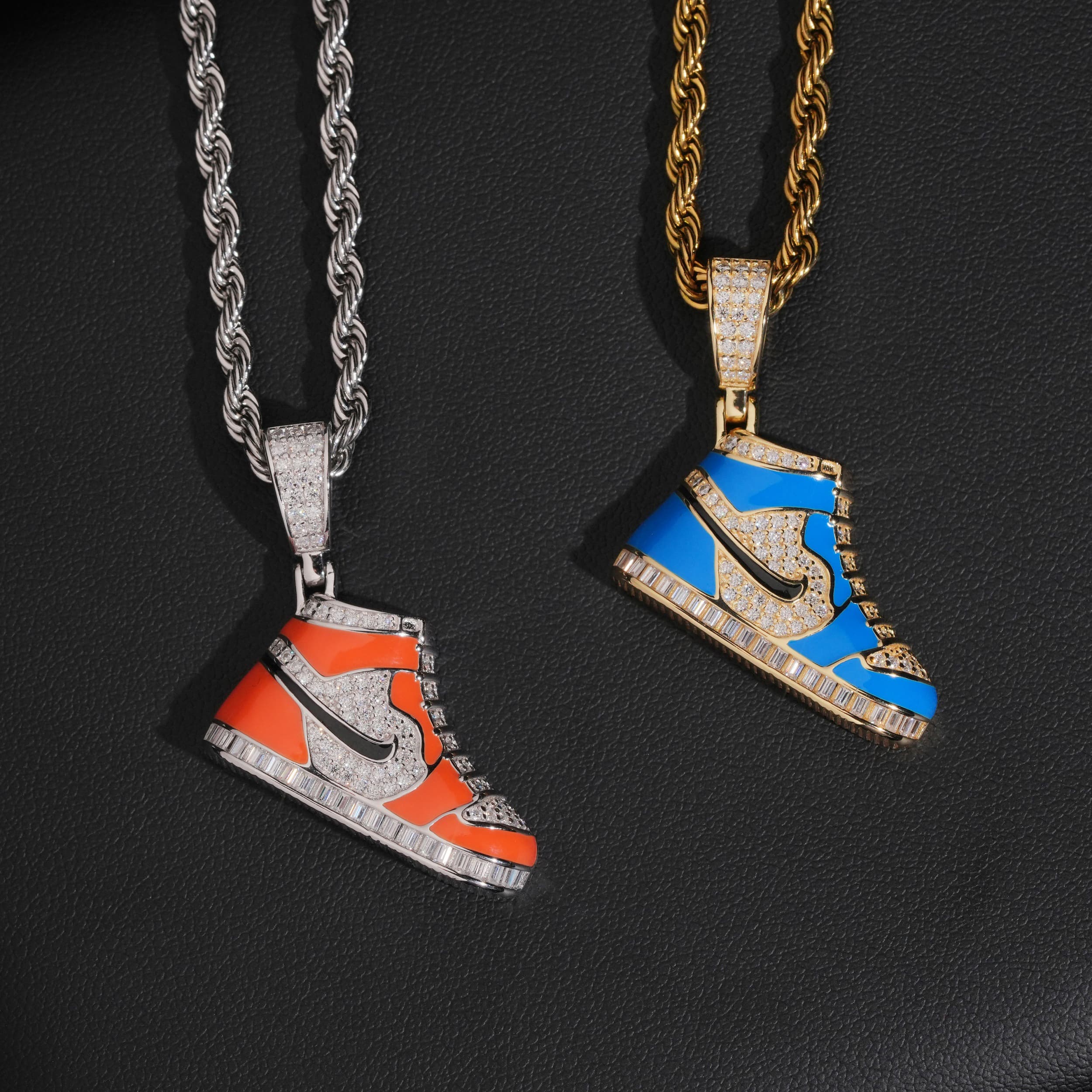 Sneaker Shoes Pendant VVS Moissanite Diamond Iced Out