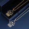 Men's hip hop jewelry with moissanite diamond Hamsa pendant suitable for 3MM tennis chain1