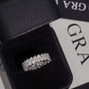 Double Row Moissanite Eternity Ring For Men