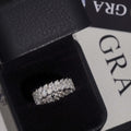 Double Row Moissanite Eternity Ring For Men