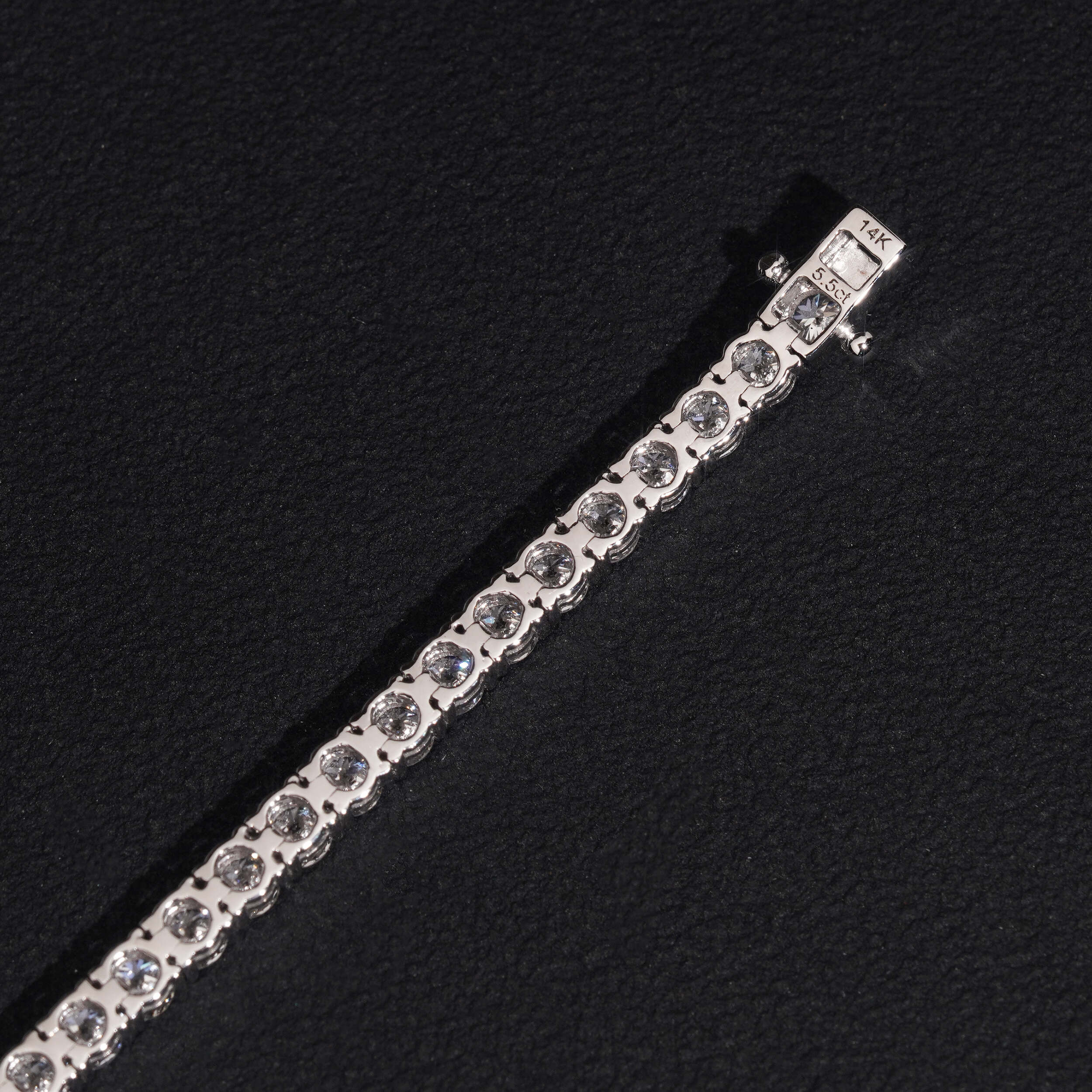 3MM Lab Diamond Tennis Bracelet 14K White Gold