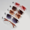 Hip Hop Baguette Cut Moissanite Diamond Iced Out Sunglasses Sterling Silver
