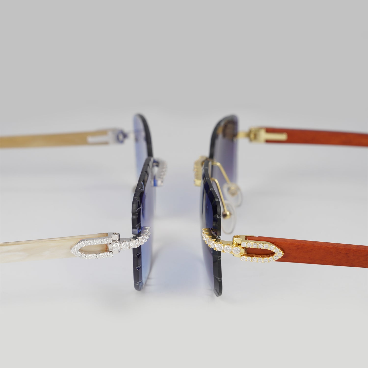 Moissanite Diamond Heatwave Sunglasses 14K Gold