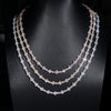 3MM 4MM Moissanite Cross Tennis Chain 10K Gold
