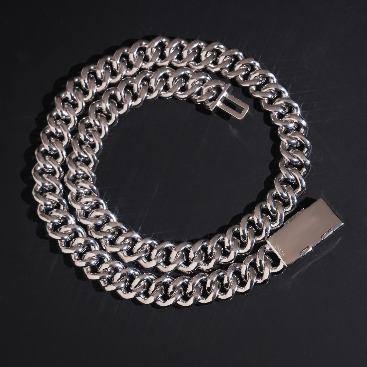13MM Three Rows Raised Stone Lab Grown Diamond Cuban Chain Necklace