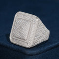 Square Stylish Moissanite Diamond Hip Hop Ring
