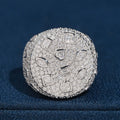 Bezel Setting Fancy Cut Iced Out Moissanite Diamond Ring