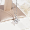 Hot Sell 1CT Princess Cut Moissanite Diamond Solitaire Necklace For Women