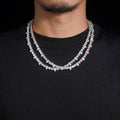 Moissanite Diamond Spike Tennis Chain 5MM 925 Sterling Silver