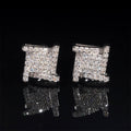 925 Sterling Silver Gra Certificated Iced Out VVS Moissanite Diamond Stud Earrings Hip Hop Jewelry