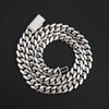 IGI Certificated 925 Silver Miami Cuban Chain With Lab Diamonds Clasp