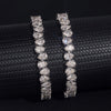 925 Silver 1CT Pear Cut VVS Moissanite Diamond Tennis Bracelet