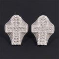 925 Sterling Silver Men Hip Hop Jewelry VVS Moissanite Iced Out Cross Ring