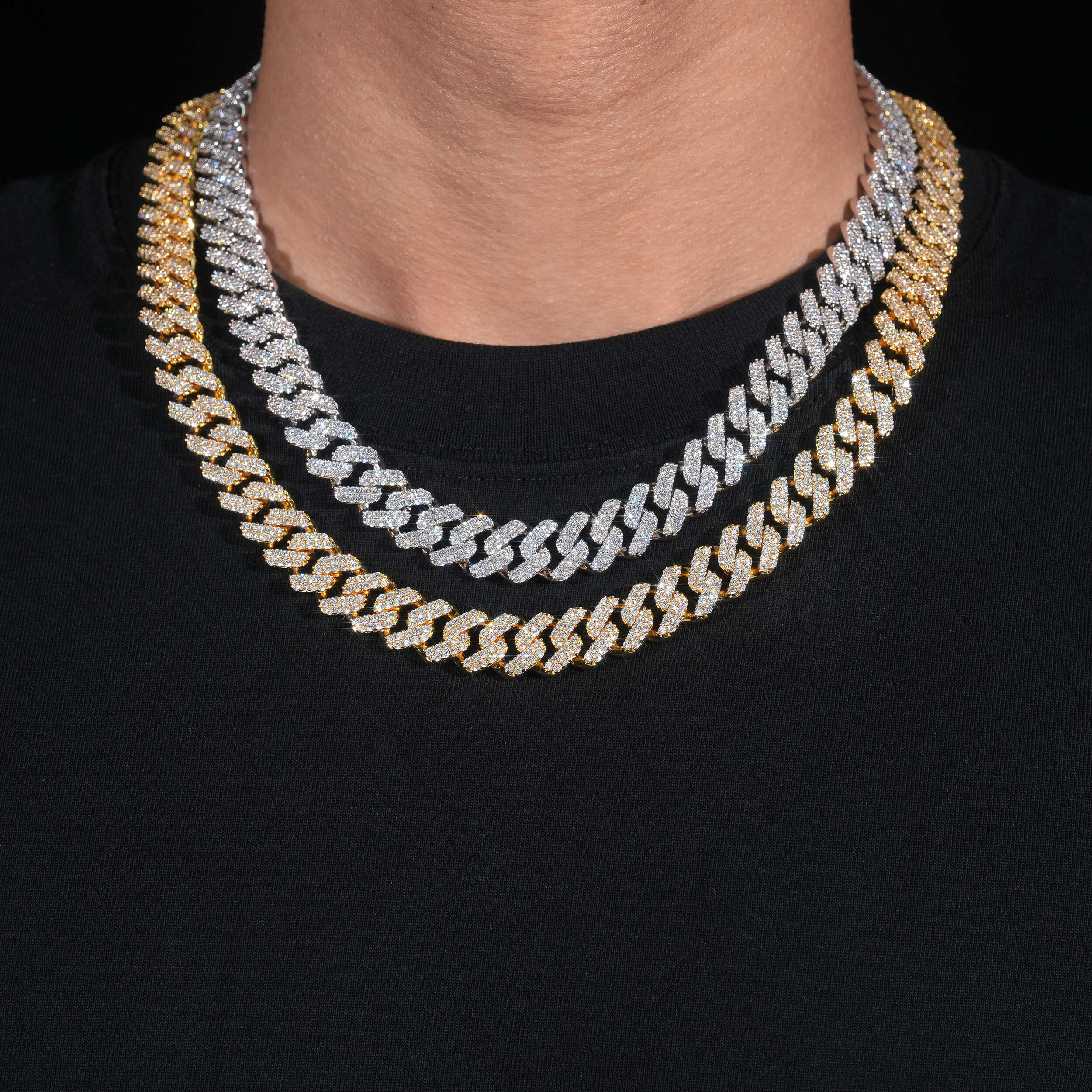 VVS CZ 13MM Cuban Link Chain Necklace