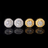 Fashion Design Iced Out 925 Silver VVS Moissanite Diamond Screw Back Stud Earrings