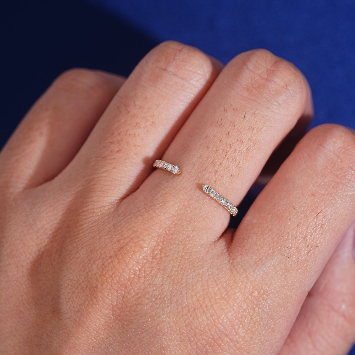 10K Yellow Gold Lab Grown Diamond Eternity Ring Wedding Band