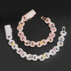 13MM Color Moissanite Infinity Link Bracelet For Men