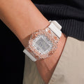 DW5600 G Shock Iced Out Watch With Skull Logo Moissanite Diamond
