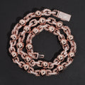 10MM Iced Out Rosary Ball Chain VVS Moissanite Diamond
