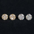 Hot Sell Sterling Silver 925 VVS Moissanite Fancy Cut Circle Earrings For Unisex