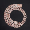 Custom Name Clasp 20MM Mosaic Setting Moissanite Diamond Cuban Necklace