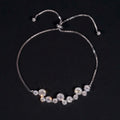 925 Sterling Silver Bezel Setting Women Adjusted Length Moissanite Diamond Bracelet
