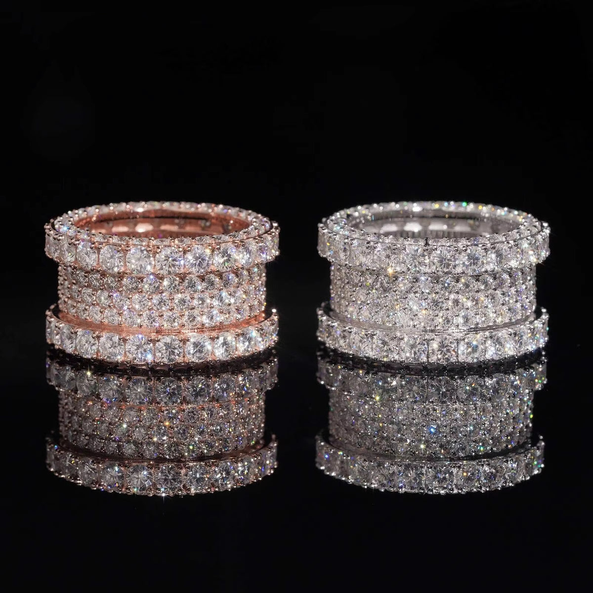 VVS Moissanite Diamond Full Eternity Ring