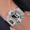 Fancy Cut VVS Color Moissanite Iced Out G Shock Watch DW6900