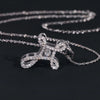 925 Silver VVS Moissanite Diamond Cross Necklace For Women Dancing Diamond Style