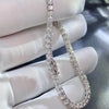 14k White Gold 3MM Lab Grown Diamond Tennis Bracelet