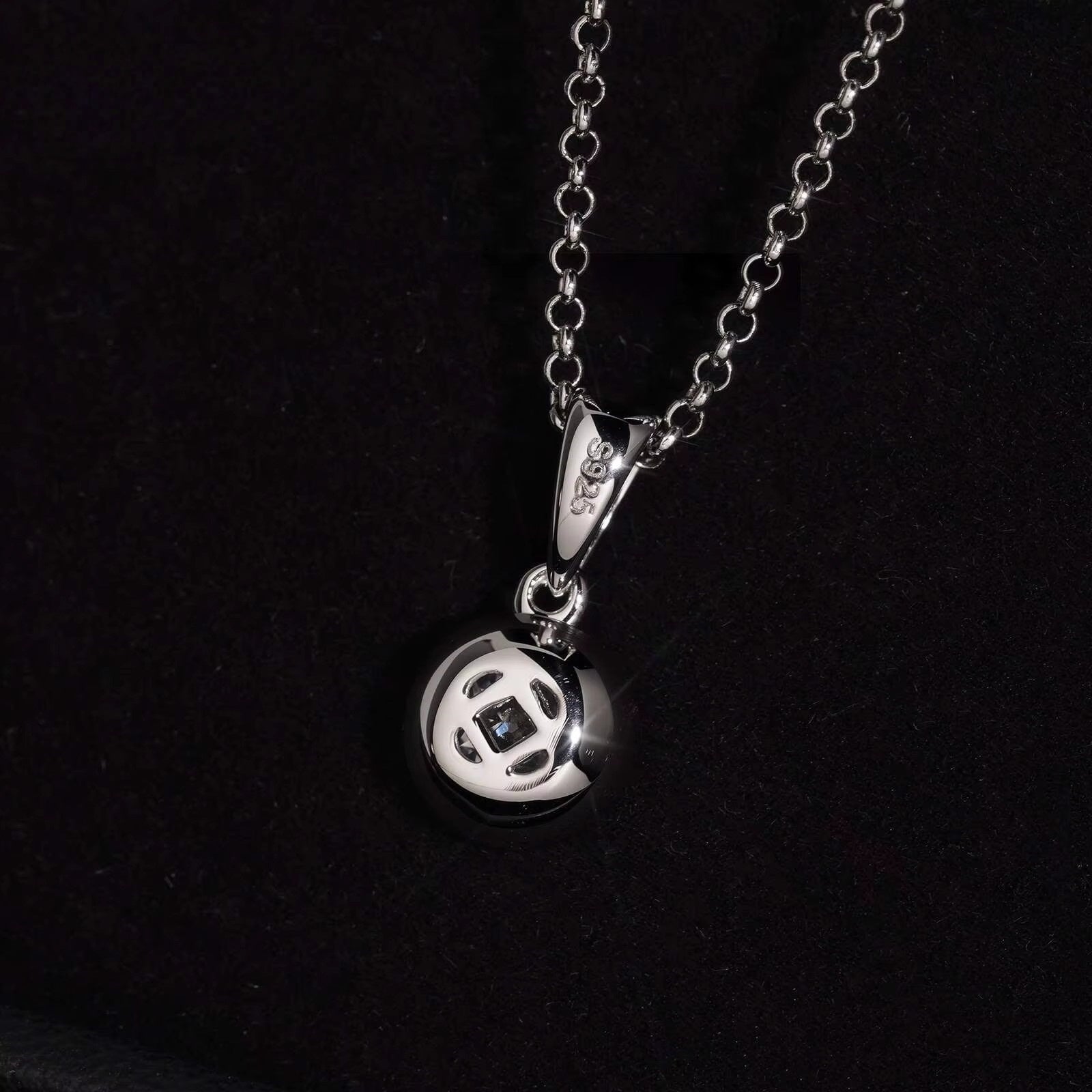1CT Cushion Cut Women Moissanite Diamond Necklace