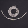 925 Sterling Silver Moissanite Diamond Gradient Size Tennis Necklace Bracelet