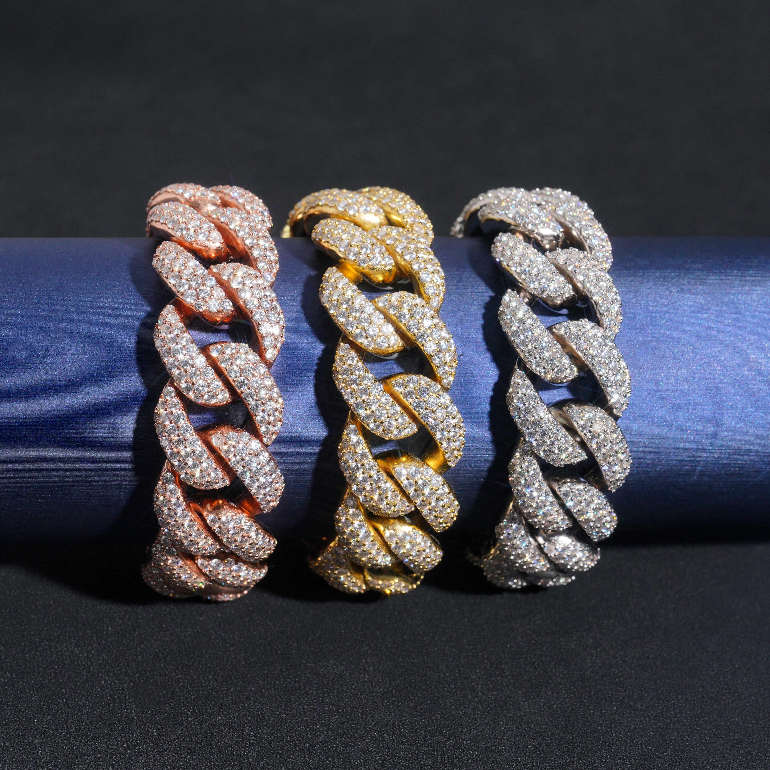 20MM Moissanite Iced Cuban Bracelet