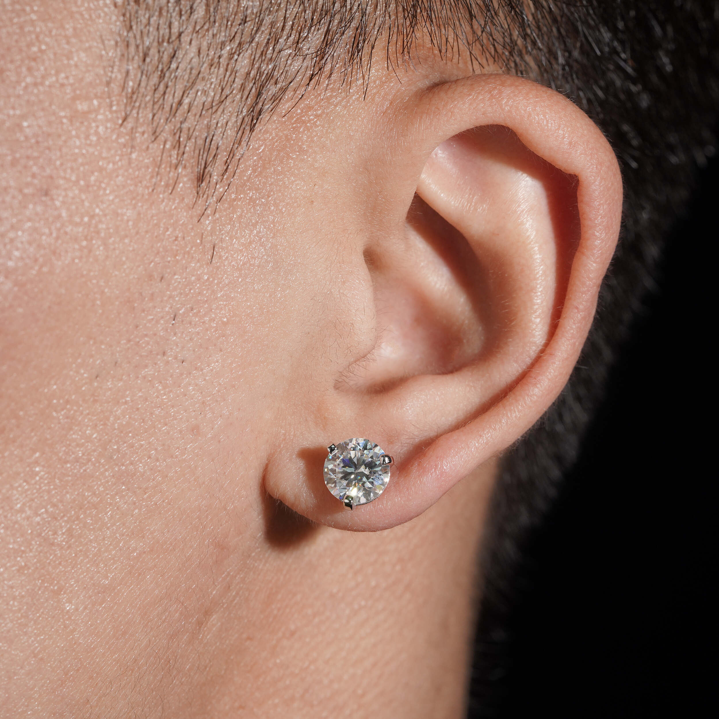 5Ct Per Stone Martini Setting Solitaire Stud Earrings