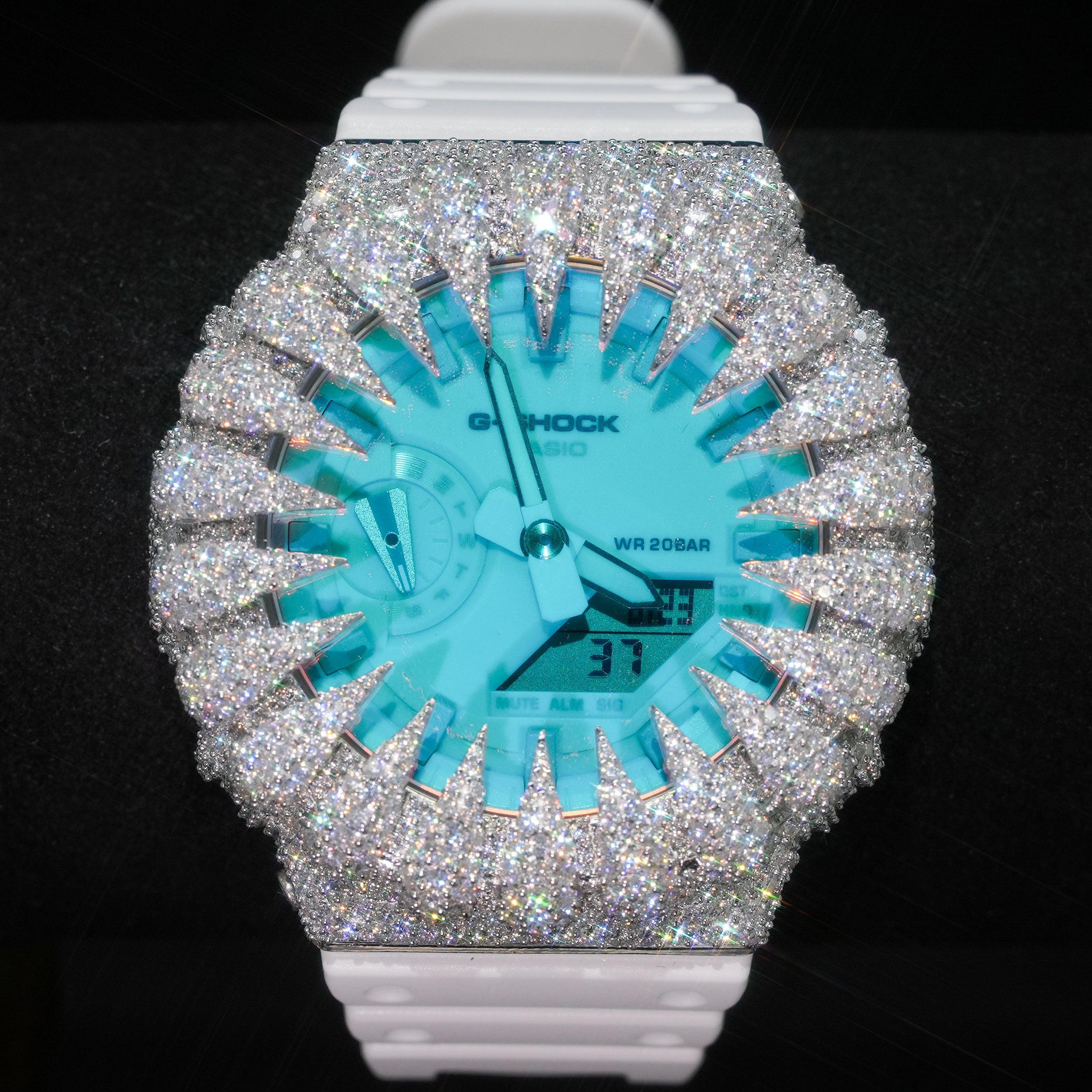 Iced Out G shock Watch Moissanite Diamond