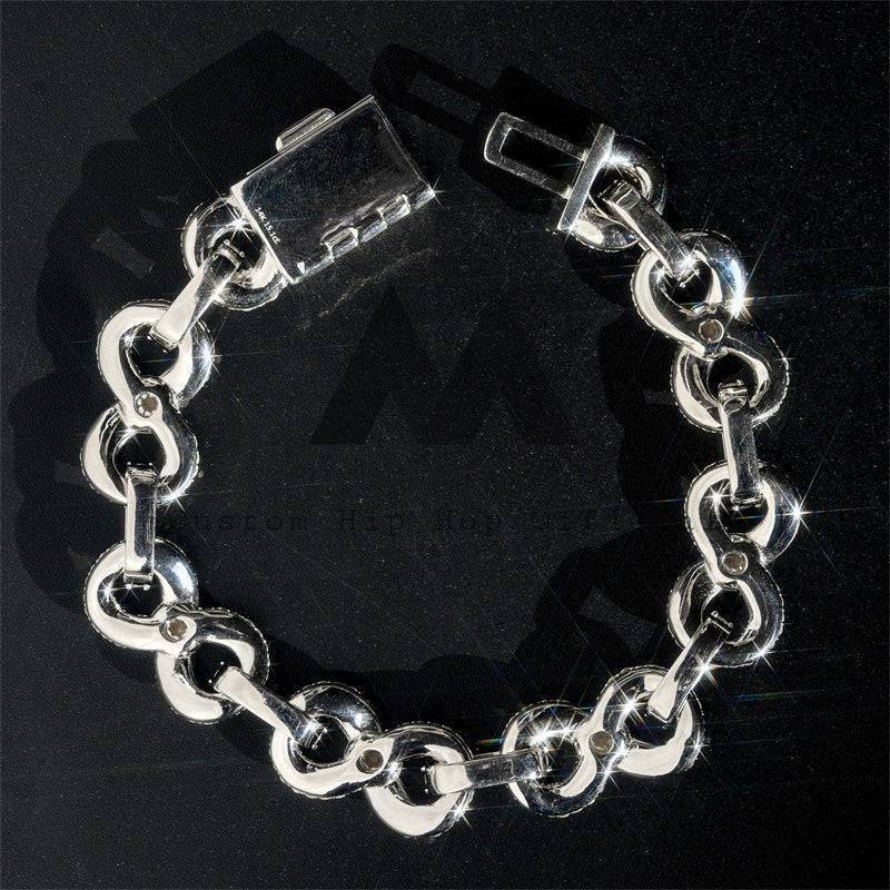 13MM Silver 925 Moissanite Iced Out Bracelet for Men3