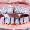 Invisible Setting Top 8 Bottom 8 Princess Cut Moissanite Grillz Custom Made