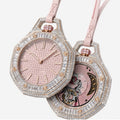Custom Made Iced Out Moissanite Watch Cover Screw Style
