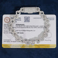 925 Sterling Silver Lab Grown Diamonds Infinity Bracelet 8MM