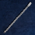 925 Sterling Silver Lab Grown Diamonds Infinity Bracelet 8MM