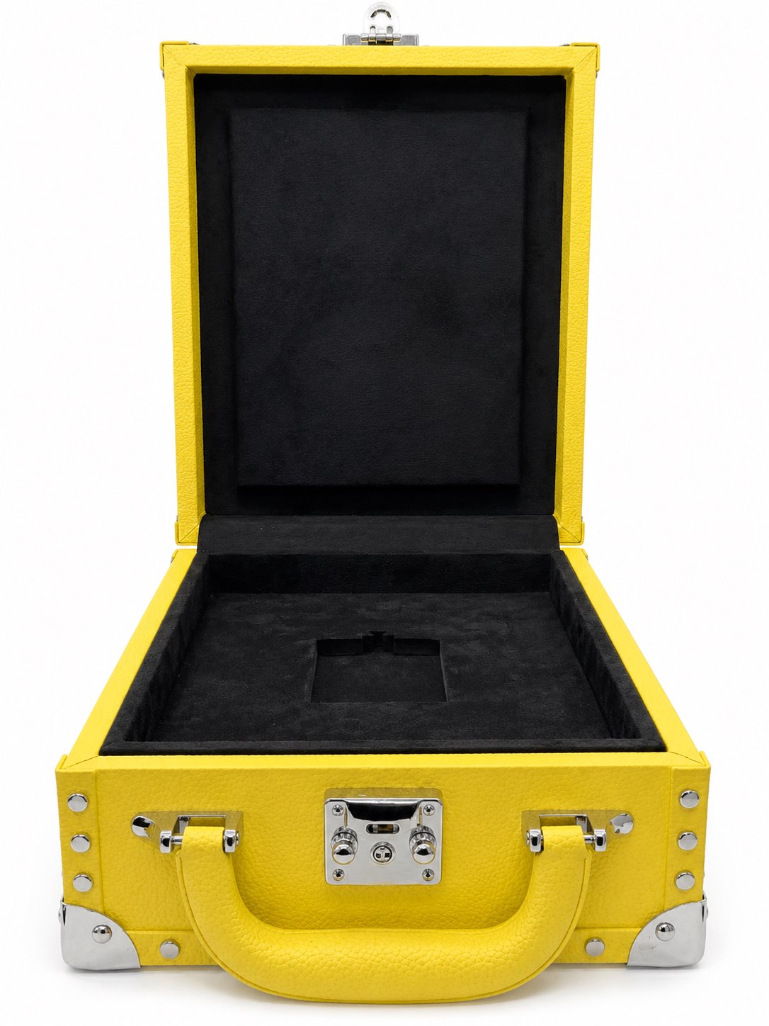Custom Made Luxury PU Leather Luxury Jewelry Suitcase