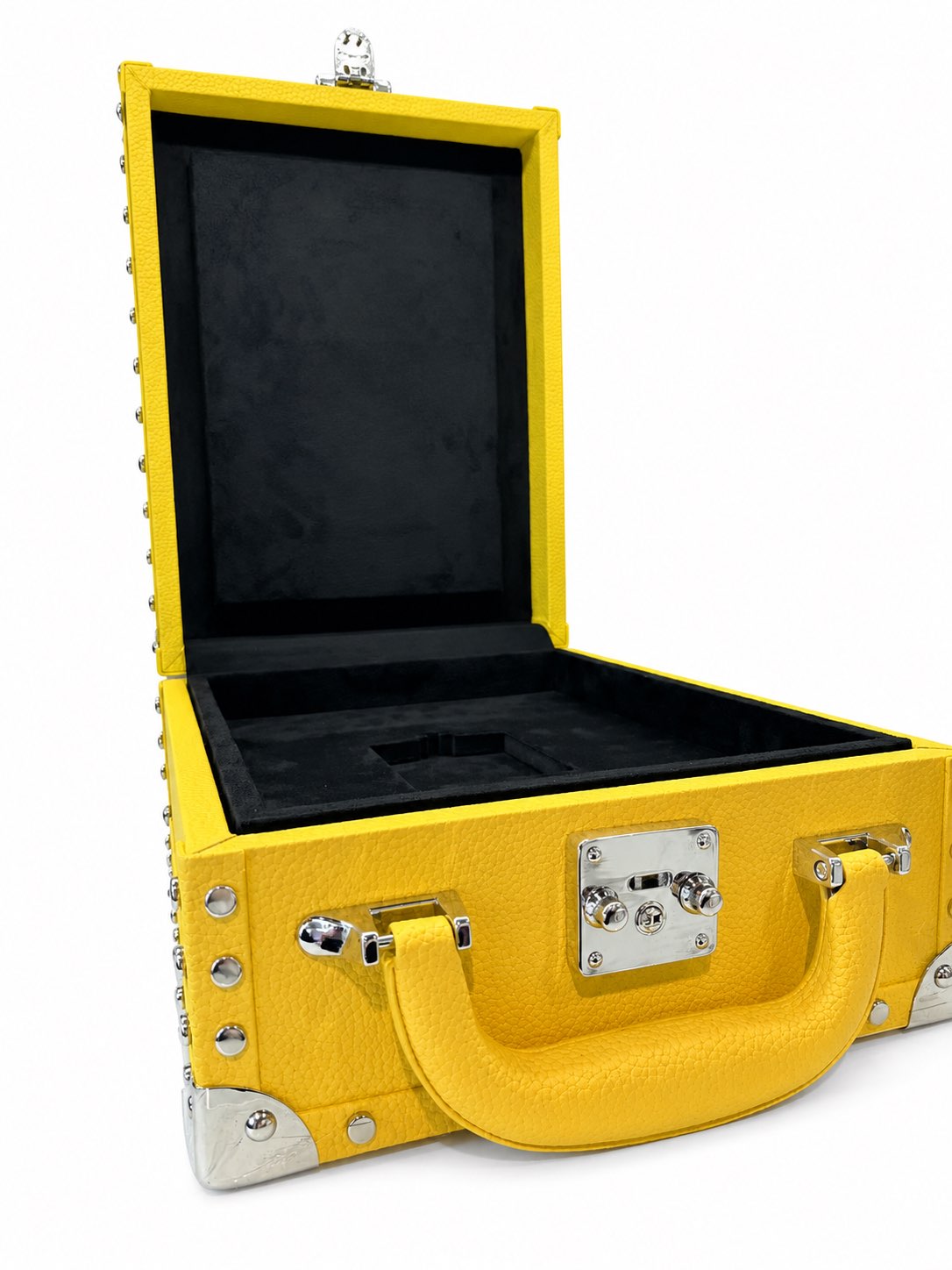 Custom Made Luxury PU Leather Luxury Jewelry Suitcase