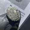 925 Sterling Silver Lab Grown Diamond Inverted Upside Down Mosaic Setting Ring