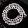 5MM Moissanite Tennis Chain | Iced Out Hip Hop Jewelry | Heart Arrow Cut