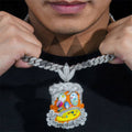 "Chief" Custom Moissanite Pendant 14K Gold
