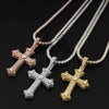 VVS Moissanite Iced Out Cross Pendant 925 Sterling Silver Hip Hop Jewelry5