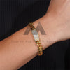 925 Sterling Silver 8MM Hand Made Plain Cuban Link Bracelet With Moissanite Lock