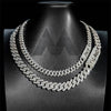 Personalized 925 Silver Moissanite Cuban Link Chain hip hop jewelry