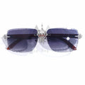 Custom Moissanite Classic Sunglasses 10K Gold