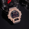 Custom Name G Shock DW6900 Moissanite Watches Case 14K Gold